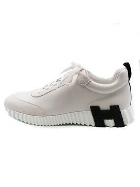 Hermes Bouncing White Shoes